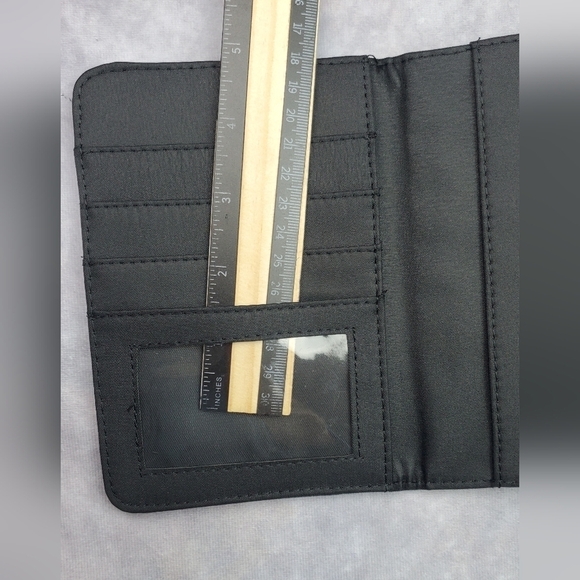 Passport Wallet‎ Black Velvet Floral  Embroidered - Picture 6 of 10